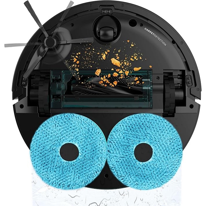Aspirator robot Cecotec Conga X70 Spin cu baza de auto-golire si motor de aspirare IA Conga X70 Spin, 15.000 Pa, baza 4-in-1, tehnologie laser, mopuri rotative, perie laterala, control prin aplicatie si Bluetooth