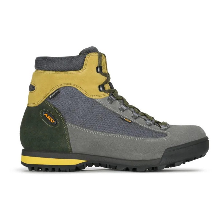 Ghete de trekking AKU Slope Original GTX, gri, piele de caprioara, membrana GORE-TEX, talpa Vibram