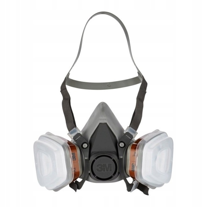 Félmaszk, 3M 6002C, újrafelhasználható, A2P2, ergonomikus, légzésvédelem