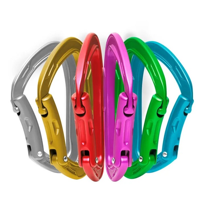 Set 6 carabiniere Edelrid, rezistenta 23/8/7 kN, 20 mm, 125 g