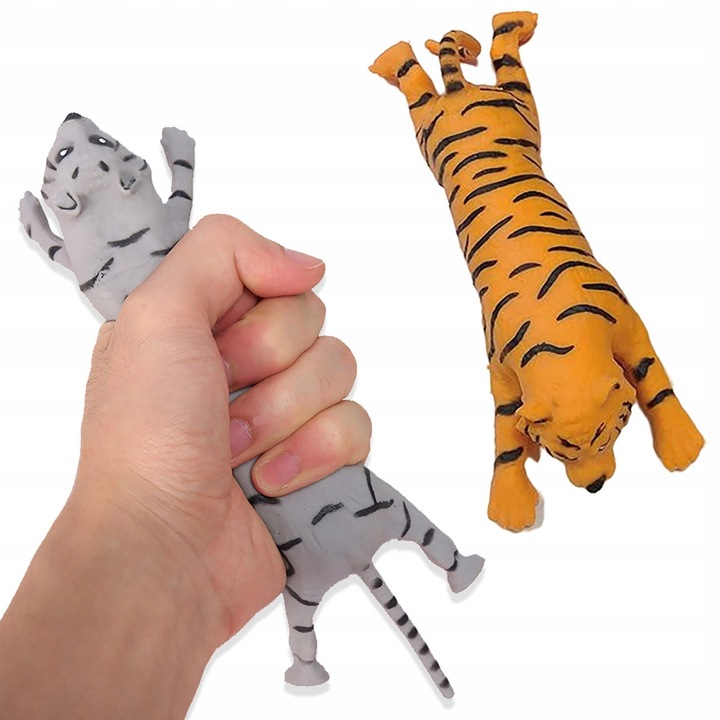 Антистрес играчка Perfect Тигър, многоцветна, 15x10 см