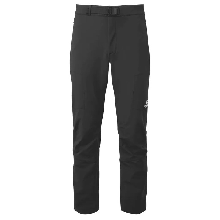 Pantaloni sport barbati, Mountain Equipment, Ibex Mountain, softshell Exolite, rezistenta mecanica, negru