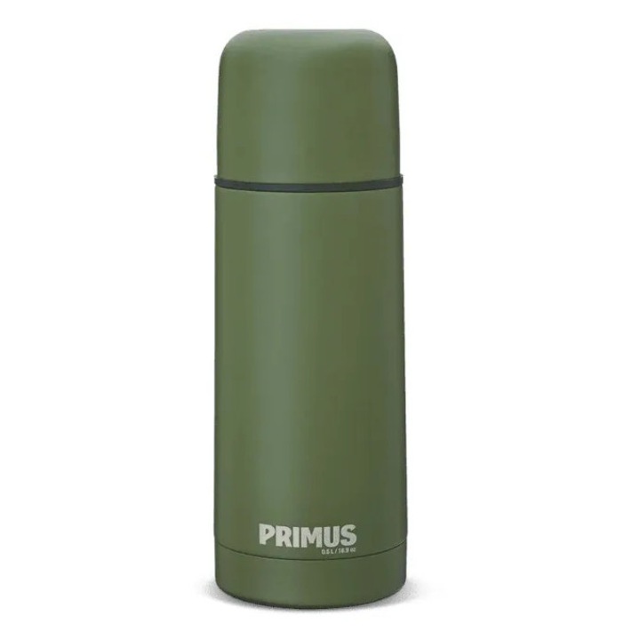 Termos PRIMUS Classic Light Vacuum 0,5L, inox, verde, izolatie vacuum, usor de transportat