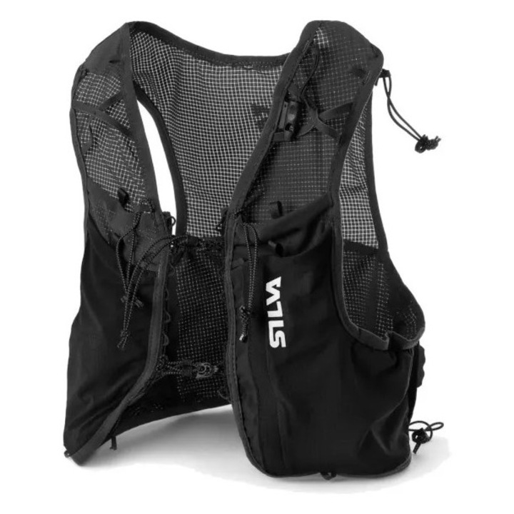 Vesta alergare Silva, Strive Fly, cu buzunare multiple, negru, XS