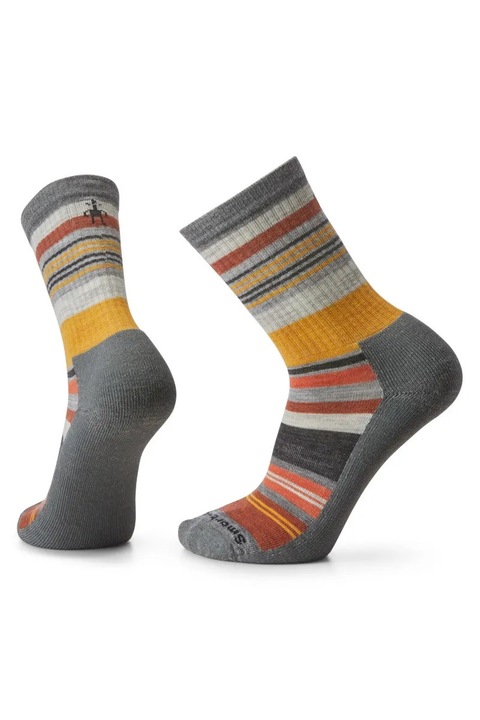 Sosete barbati Smartwool Everyday Joviansphere Crew, 1/3 lungime, respirabile, gri mediu, amestec de lana merino si fibre sintetice