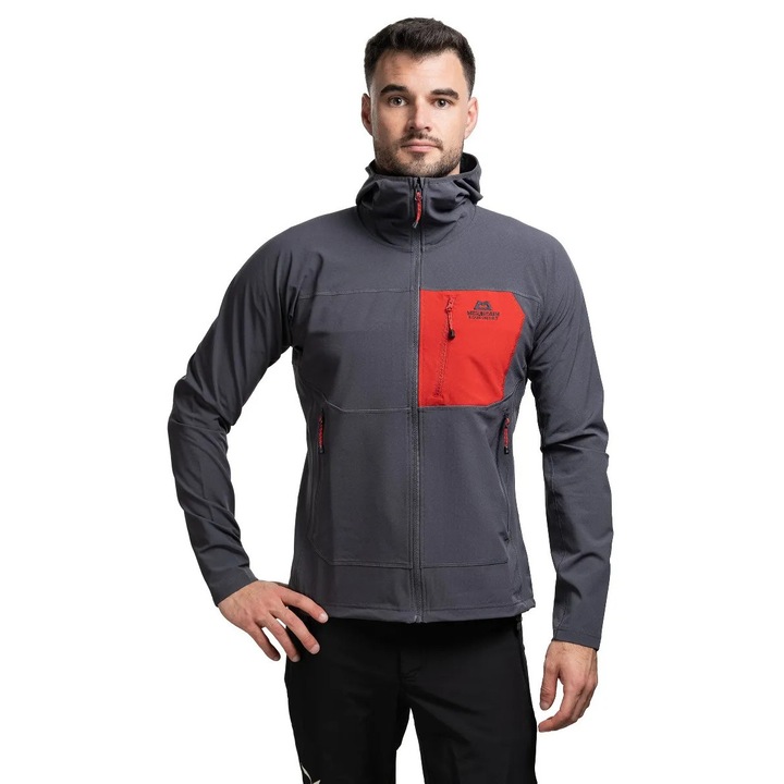 Jacheta barbateasca Arrow Hooded Mountain Equipment, gri