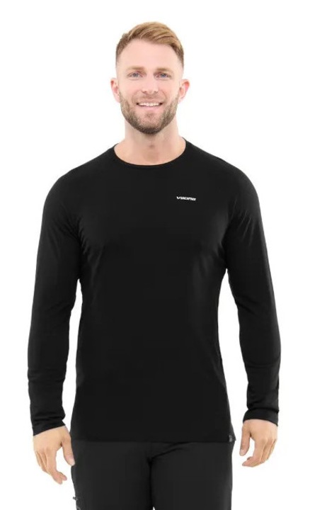 Bluza barbati Viking, Andali Ls, negru, lana