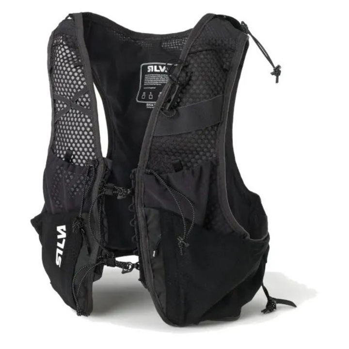 Vesta de alergare Silva, Strive 10, material respirabil, negru, L