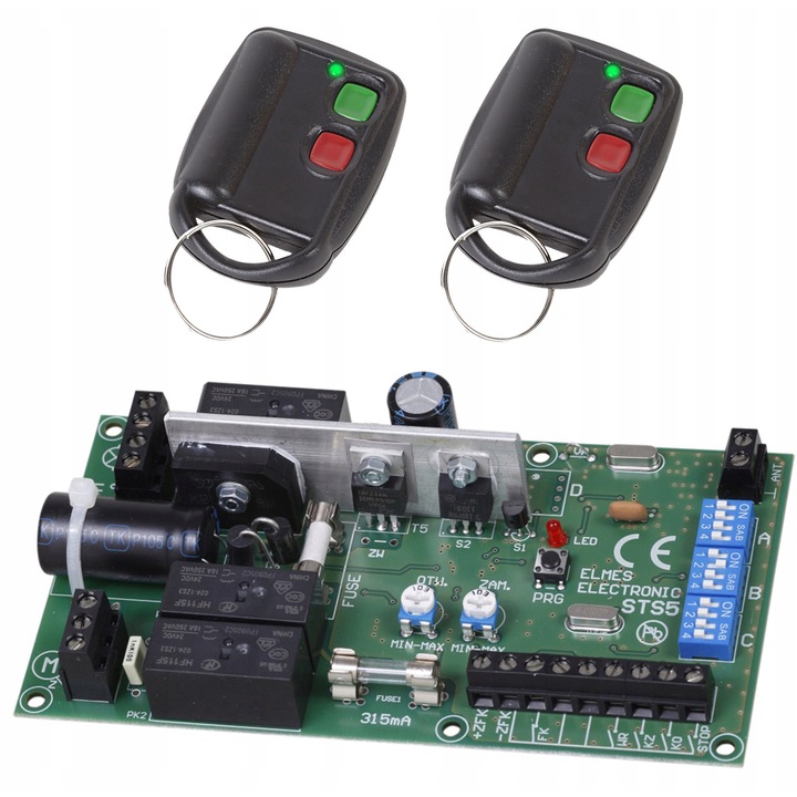 Kit Control Poartă Elmes STB24VM1 24VDC, 2x Telecomenzi DWB100HT, Wireless, 100m