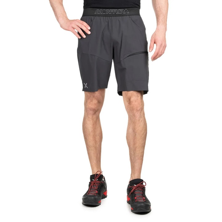 Pantaloni scurti barbati Montura Rise Bermuda, elastic, respirabil, gri, nylon