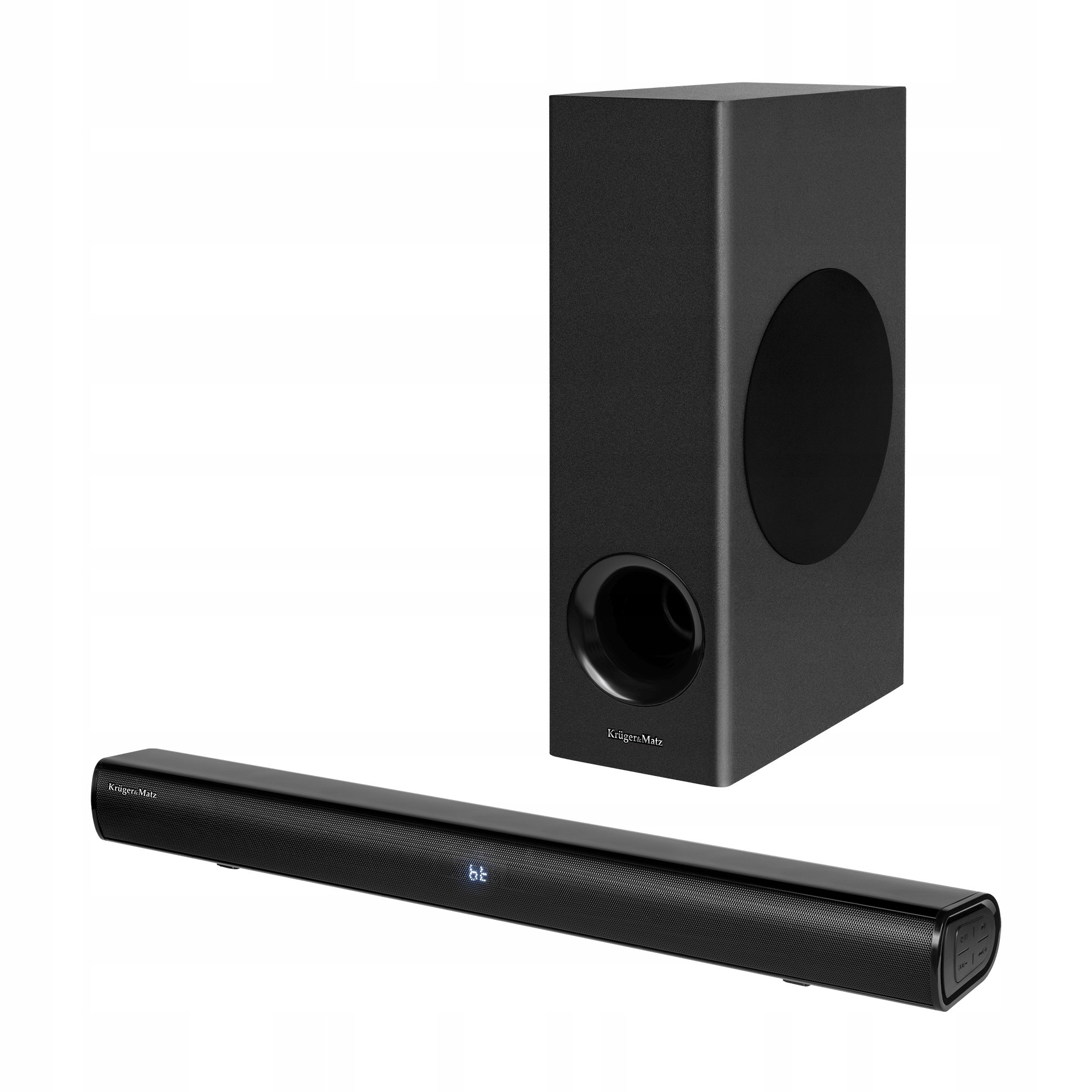 Soundbar Kruger&Matz Planet 2.1, Subwoofer, Bluetooth 5.3, HDMI, USB, 600x85x62mm, set
