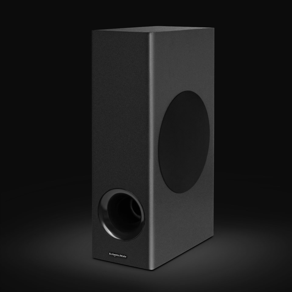 Soundbar Kruger&Matz Planet 2.1, Subwoofer, Bluetooth 5.3, HDMI, USB, 600x85x62mm, set
