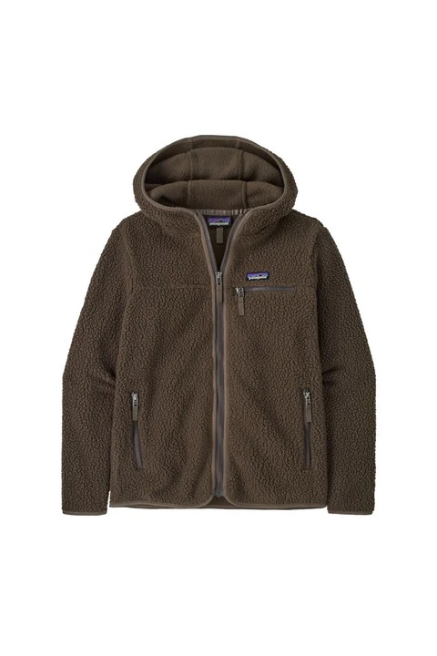 Hanorac dama, Patagonia, Retro Pile Hoody, fleece, maro