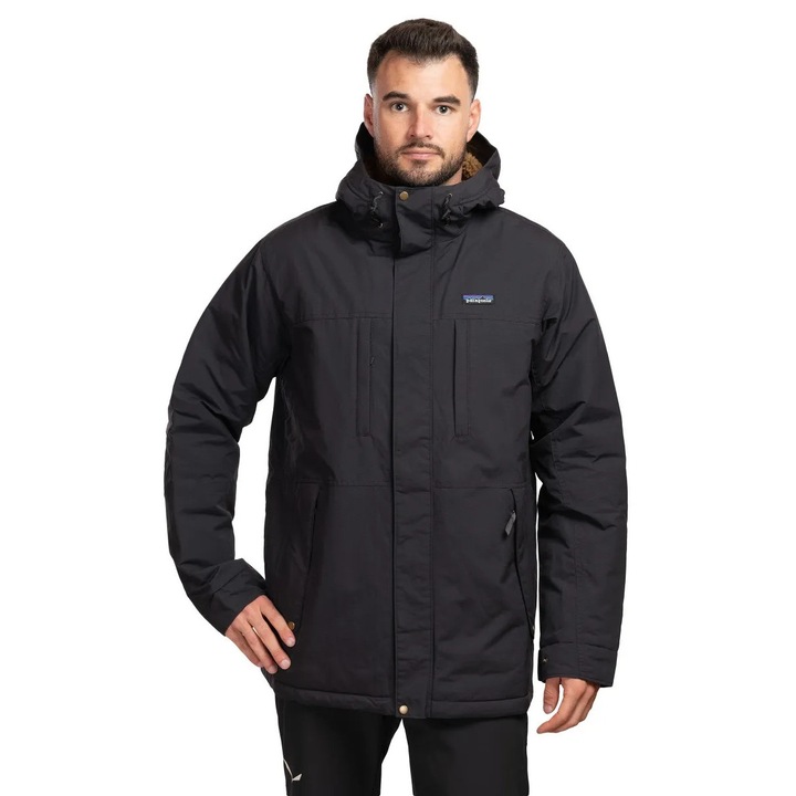 Geaca de iarna barbateasca Isthmus Parka Patagonia, negru, XL INTL