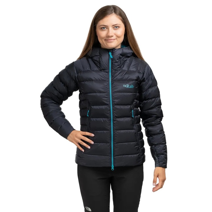 Geaca de dama Rab, Electron Pro Women, nylon, impermeabila, bleumarin
