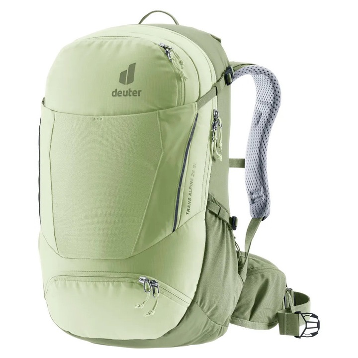 Дамска туристическа раница Deuter Trans Alpine 28 SL, зелена, система за носене Airstripes