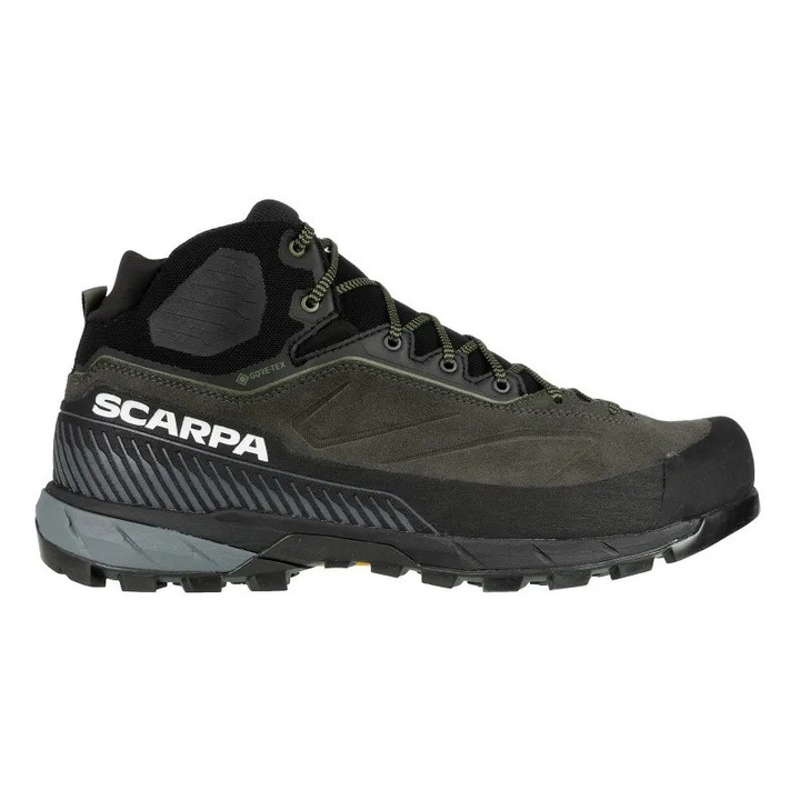 Ghete sport Scarpa Rapid XT Mid GTX, 3/4, impermeabile, talpa Vibram Megagrip, gri, piele de caprioara si material sintetic