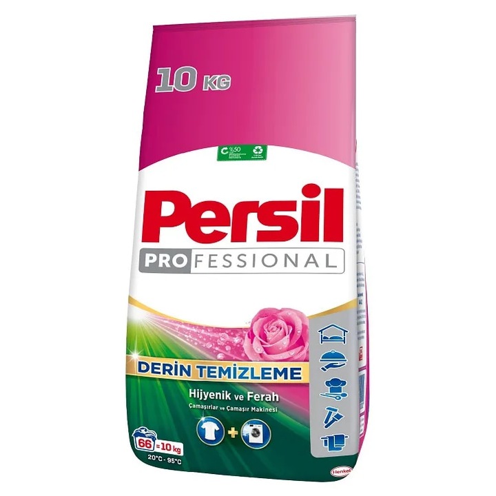 Detergent de rufe automat, Persil Professional, 10 kg, rufe albe și colorate, 66 spălări