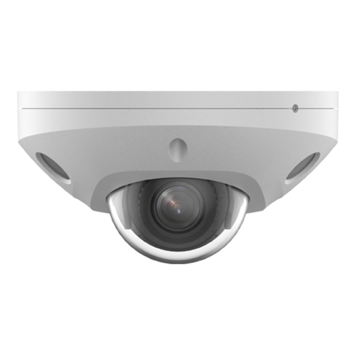 Cameră de supraveghere Mini Dome HIKVISION 4MP, lentilă 2.8mm, IR 30m, WL 30m, microfon dual, IK08