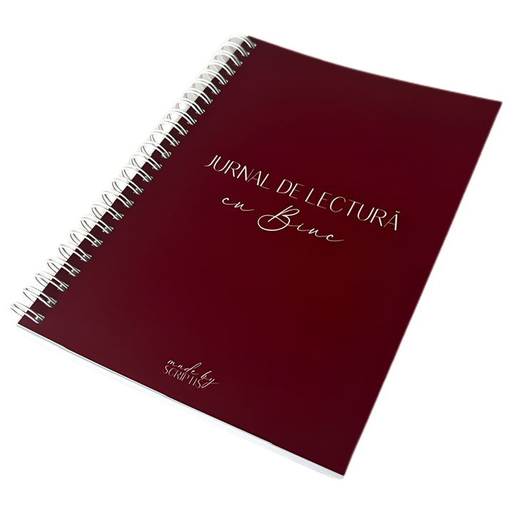 Jurnal de Lectura, Biuc, A5, design minimalist, 52 de carti/an, 10 pagini extra