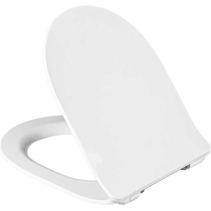 Capac WC Duroplast Ramm, Alb, Soft-Close, 41-46x36.8cm
