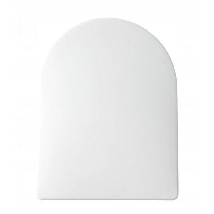 Deska WC Oltens Hamnes, taiata, alba, cu sistem de inchidere lenta, 45109000