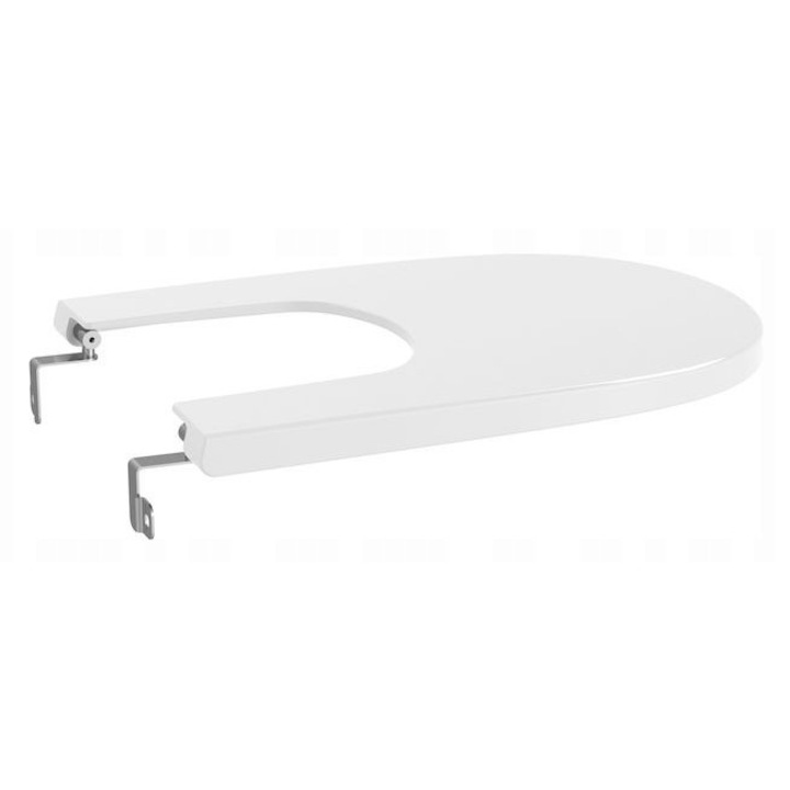 Capac bideu Roca Meridian, Alb, Supralit, Oval, Auto-coborare