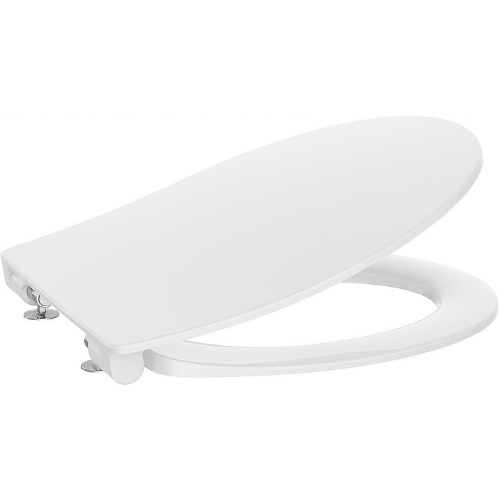 Capac toaleta Roca Victoria, alb, slim, soft-close, 44, 4x36, 1x4, 5cm