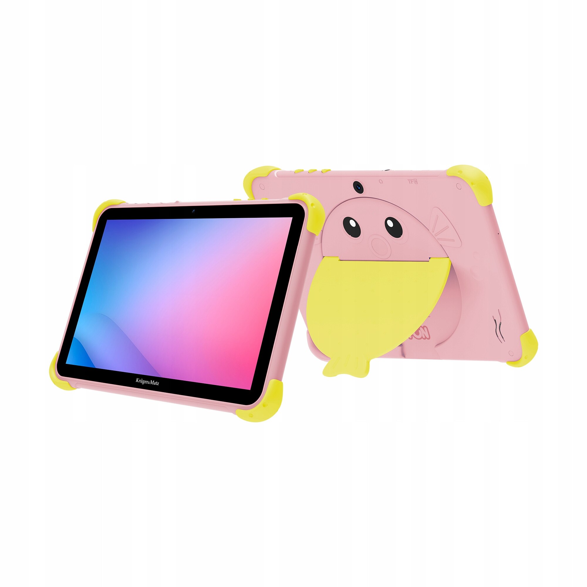 Tableta pentru copii Kruger&Matz FUN 1008, 10,1", 4GB RAM, 64GB, roz, 162x180x17,5mm, LTE, WiFi, GPS, Android 13