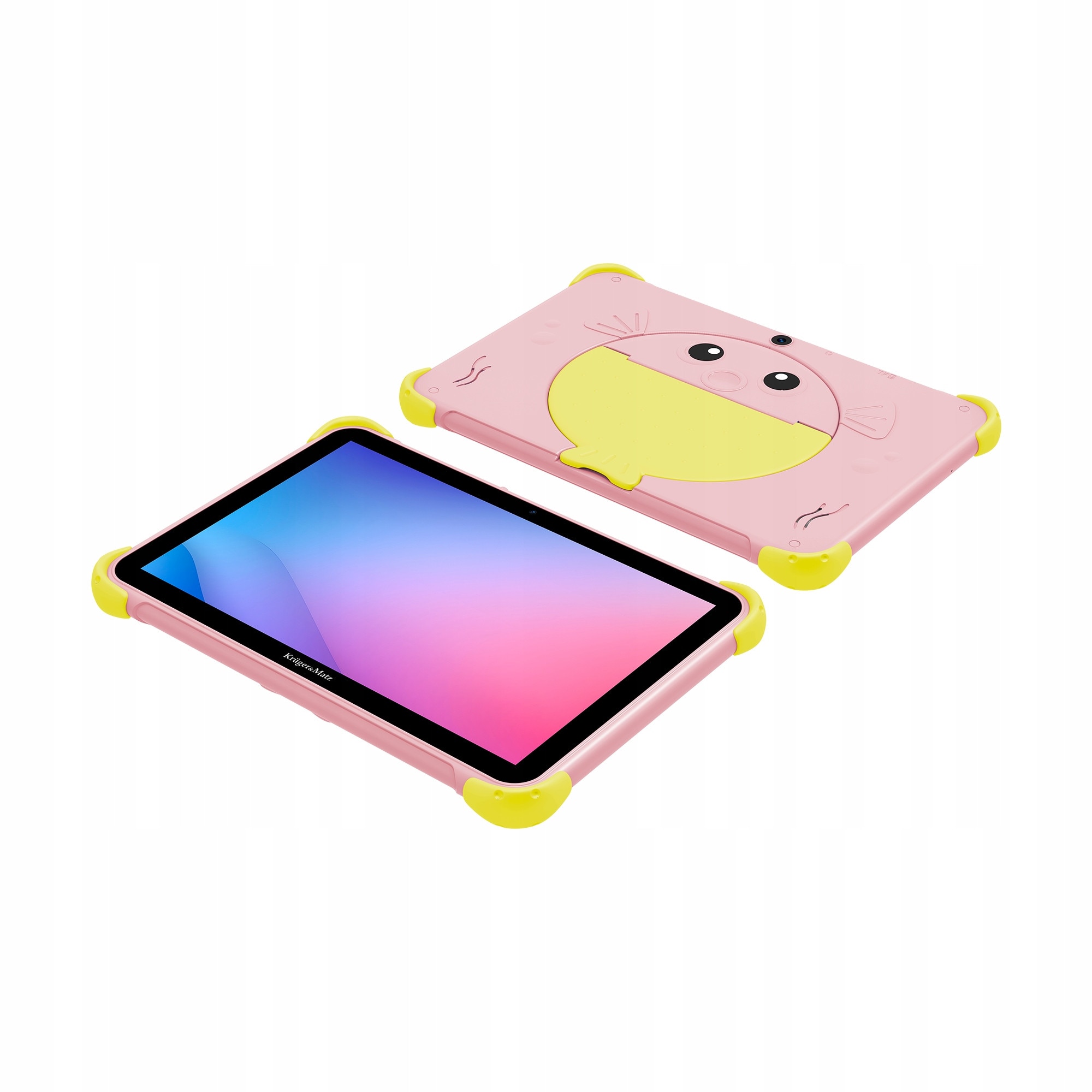 Tableta pentru copii Kruger&Matz FUN 1008, 10,1", 4GB RAM, 64GB, roz, 162x180x17,5mm, LTE, WiFi, GPS, Android 13