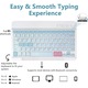 Husa cu tastatura pentru iPad Apple, compatibil cu tableta iPad 10th Gen 2022, iPad 11th Gen (A16) 2025, 10.9" Fara fir, Bluetooth, Cu Stilou, Mouse, Membrana Din Silicon Pentru Tastatura, Albastru