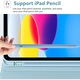 Husa cu tastatura pentru iPad Apple, compatibil cu tableta iPad 10th Gen 2022, iPad 11th Gen (A16) 2025, 10.9" Fara fir, Bluetooth, Cu Stilou, Mouse, Membrana Din Silicon Pentru Tastatura, Albastru