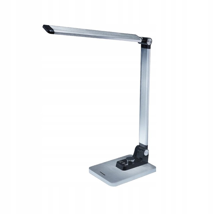 TIROSS TS2240 LED asztali lámpa, ezüst, állítható fényerő és színhőmérséklet, 110 cm flexibilis nyak, 180 cm állítható kar
