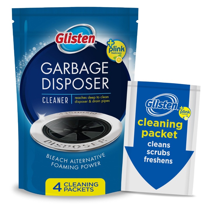 Glisten habzó tisztítóoldat lefolyókhoz, 4 tasak, piros, 4.9 oz