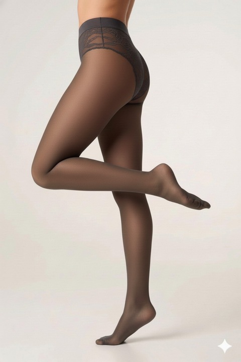 Ciorapi cu compresie graduala - Lores Thin Body 20, Fumo