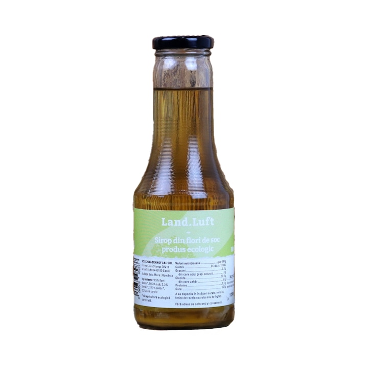 Sirop din Flori de Soc, Land.Luft, 500ml, Produs Ecologic