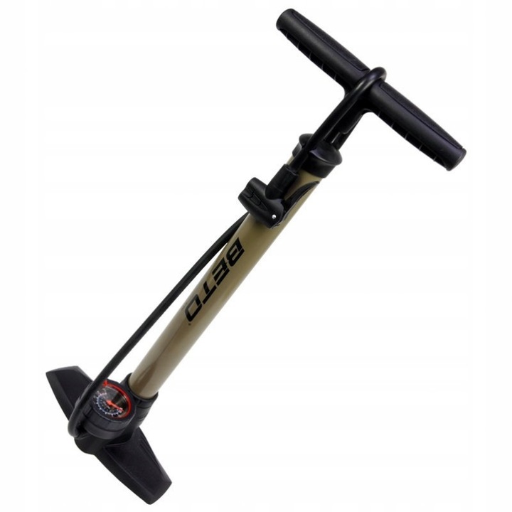 Pompa de podea Beto CMP-151SG1, neagră, cu manometru 2", furtun cap dublu, presiune maximă 11 bar