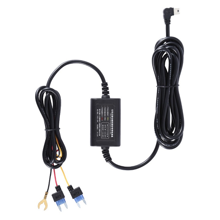 Kit de alimentare pentru camera auto, 12V-30V la 5V/3A, cablu de 3.2m, protectie la supratensiune, conexiuni universale