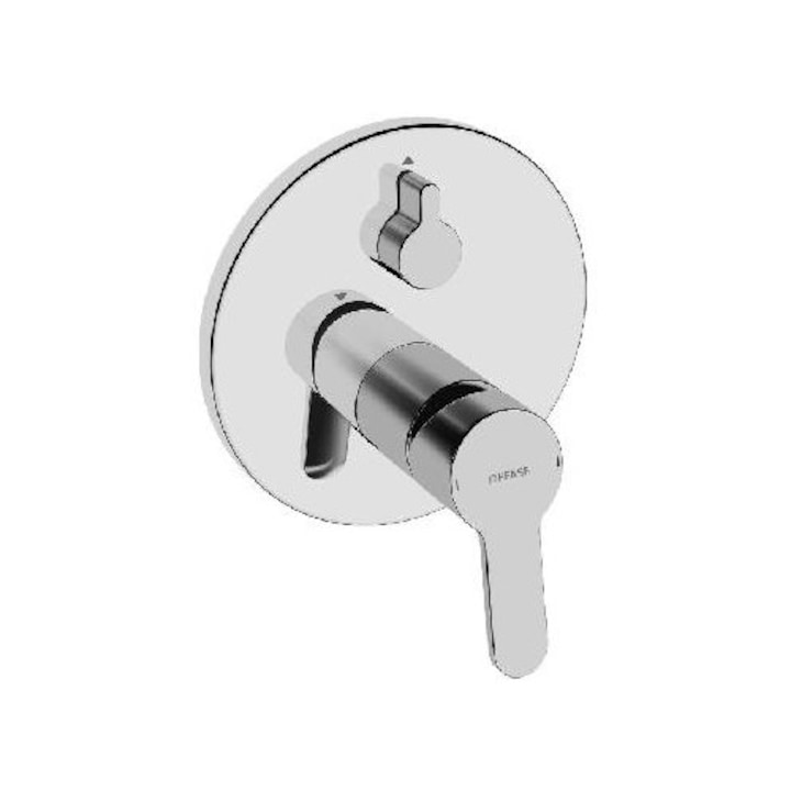 Hansa Kád csaptelep, króm, 2 fogyasztóhoz, 35mm kerámia betét, 170mm rozetta