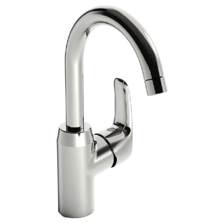 Csaptelep, Hansa, mosdóhoz, króm, magasság 282mm, hossz 148mm, komfortzóna 199mm