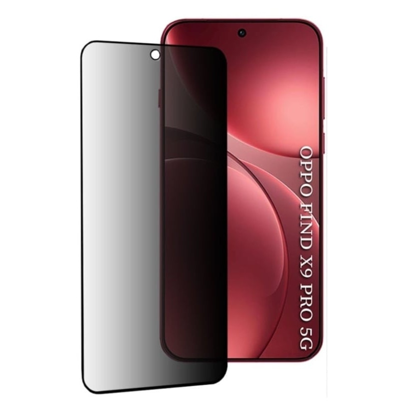 Folie pentru Oppo Find X9 Pro, Anti-spy Ultra HD, Protectie 9H, Montare Simpla, 111D, set cu sticker, Privacy