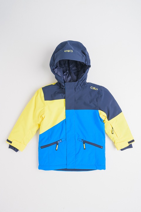 CMP, Ски яке с качулка, Жълт/Ултрамарин синьо/Кралско Синьо