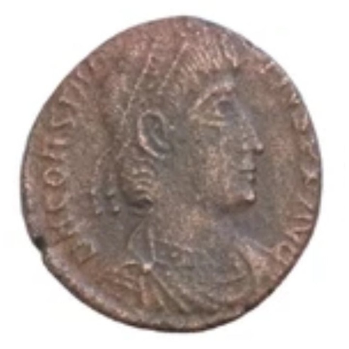 Monedă Antică Română, NB, Constantius II, bronz, 16.8x17.9mm