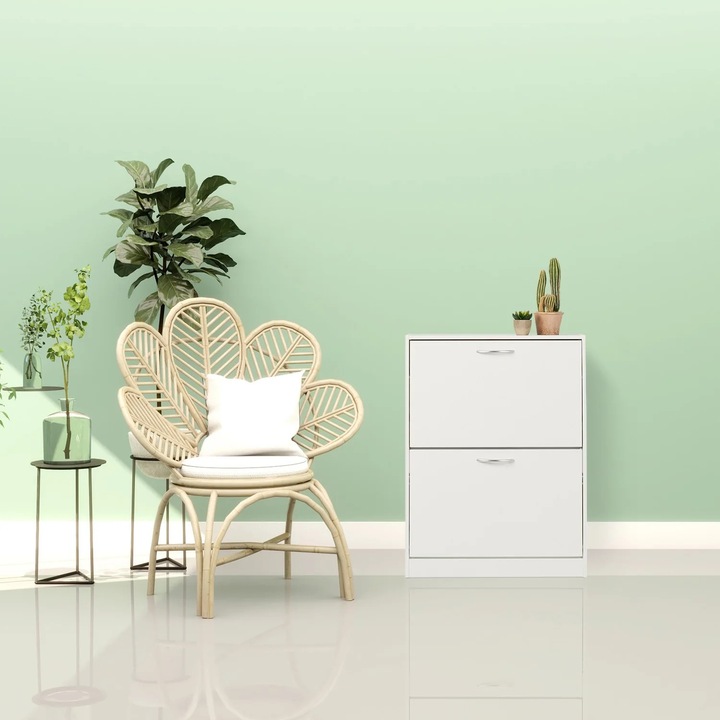 Helytakarékos cipőszekrény állítható polcokkal