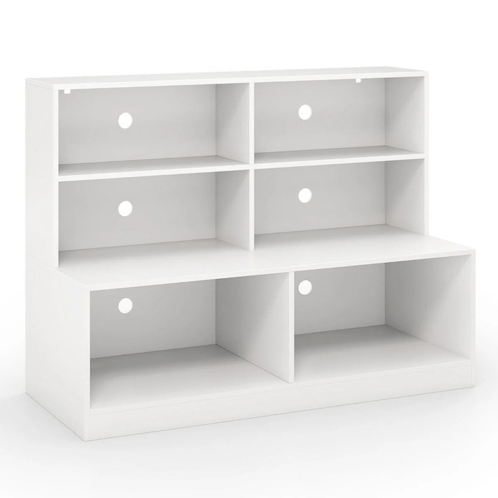 Cipőtároló pad 6 rekesszel, 2 az 1-ben pad és polc