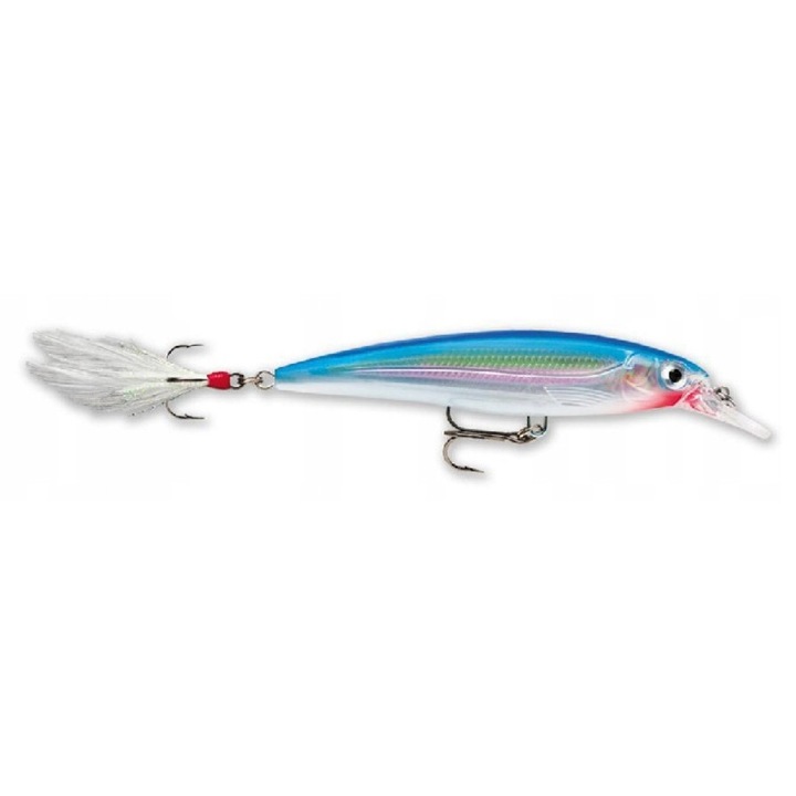 Rapala X-Rap 8cm 7g ezüst-kék wobbler, merülési mélység 0.9-1.5m, úszó típus