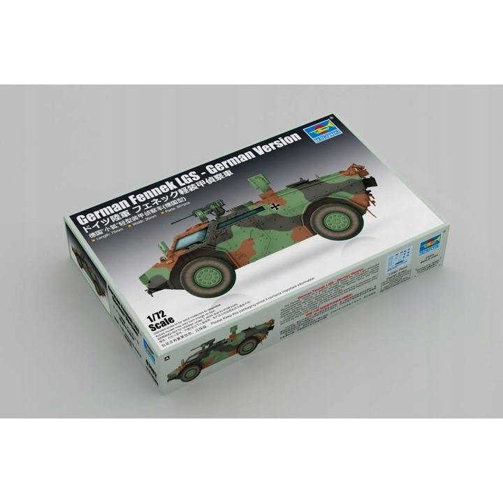 Set model blindat German Fennek LGS, Trumpeter, 1:72, 50 piese, 7, 5x3, 6cm