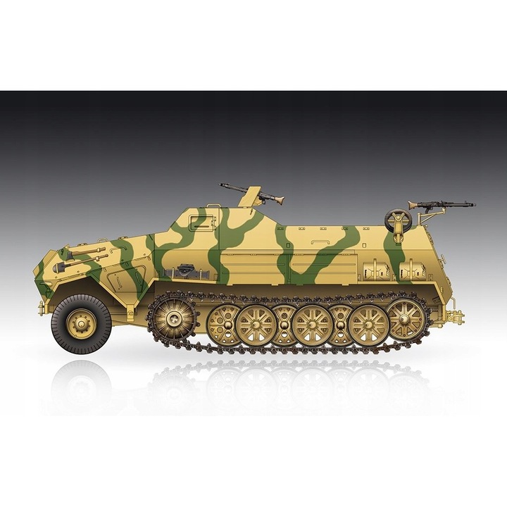 Model Sd.Kfz.8, Trumpeter, Scara 1/72, vehicul artilerie, kit de asamblare