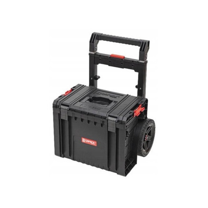 Gurulós szerszámosláda, QBRICK SYSTEM, PRO Cart 2.0 Plus, strapabíró polipropilén, 28L űrtartalom, 100kg