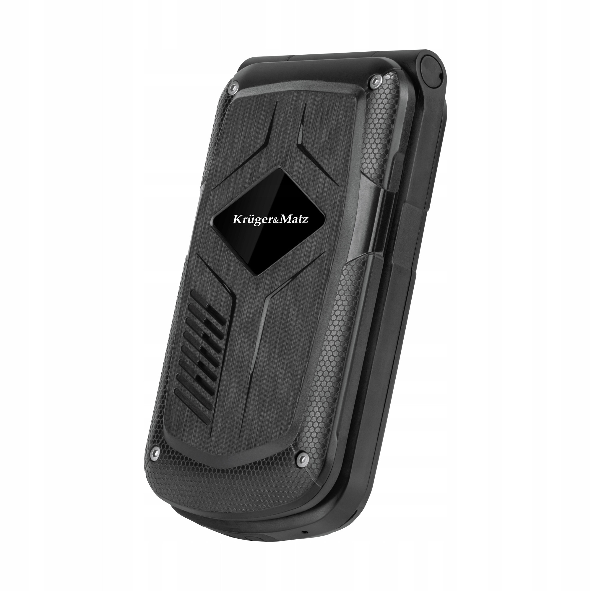 Telefon mobil Kruger&Matz Iron 5 Flip, 4G, Dual SIM, IP68, negru, 108x55x23mm